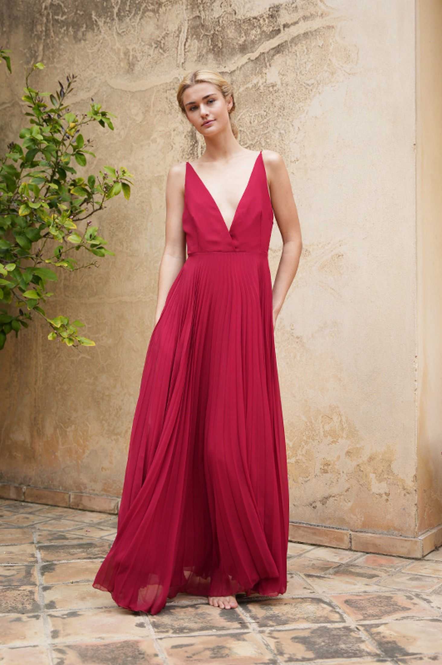 OCEAN DRESS IN RED |