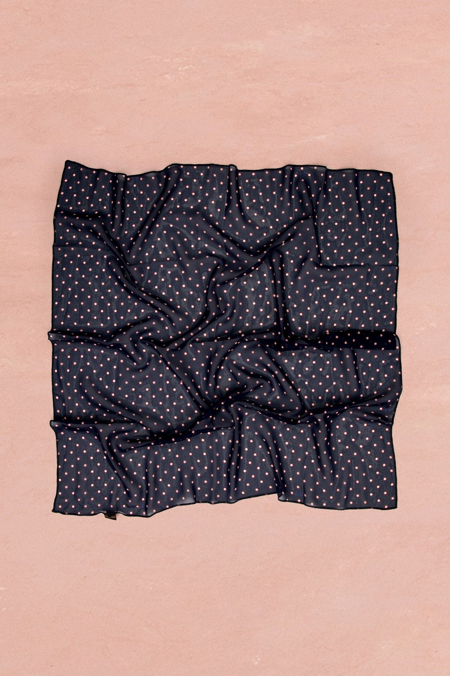 CHIFFON SCARF - FLORAL DOT BLUE ' - ' ΑΞΕΣΟΥΑΡ