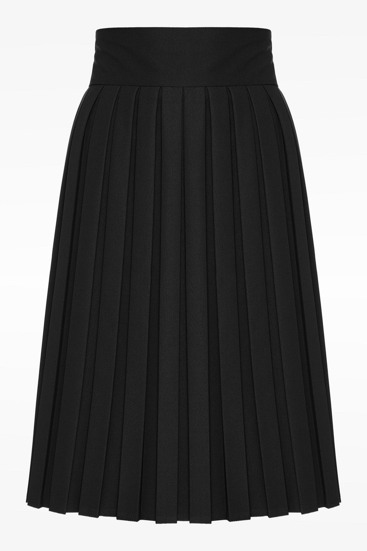 Pleated midi skirt black ' - ' ΦΟΥΣΤΕΣ