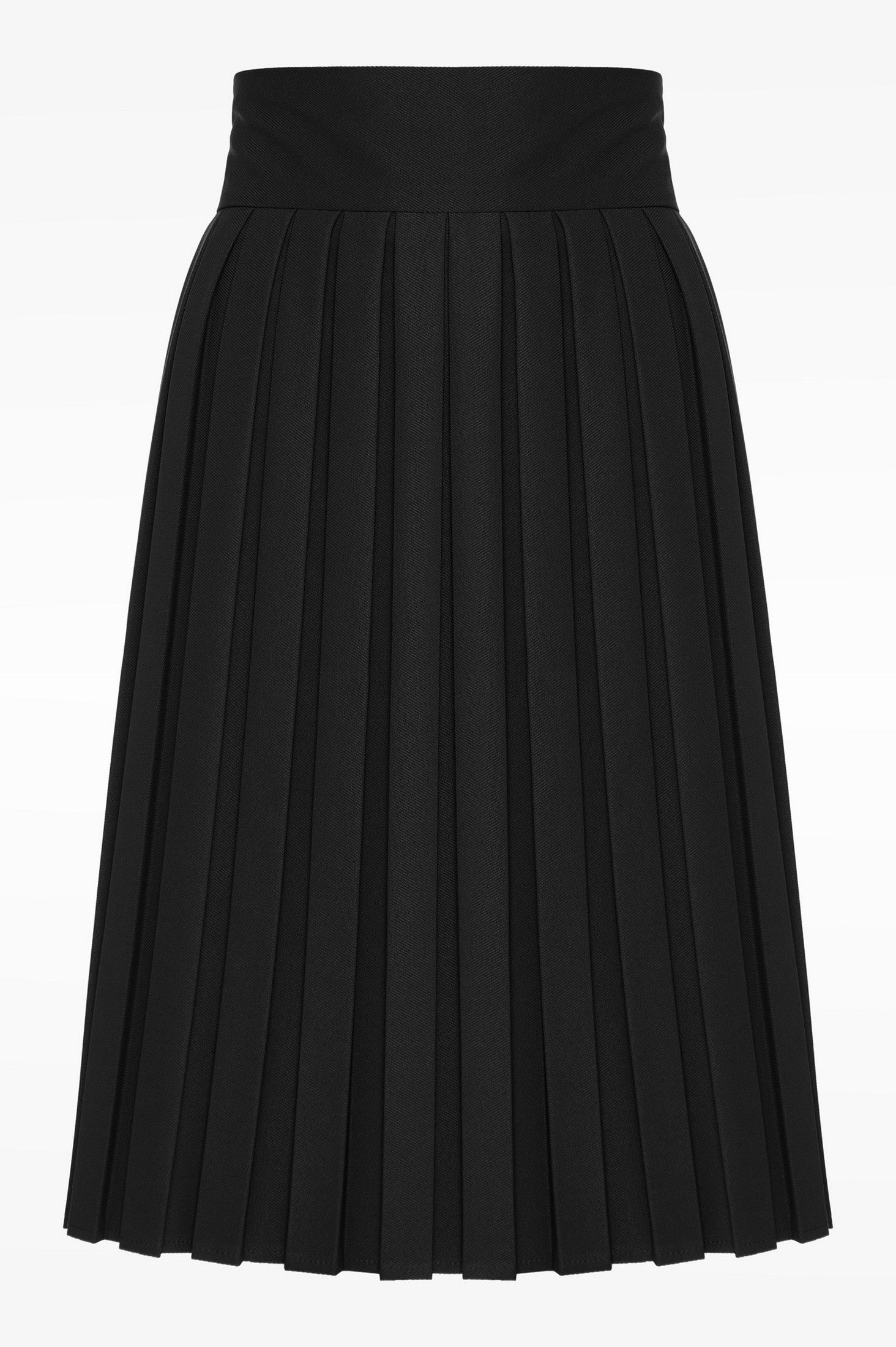 Pleated midi skirt black ' - ' ΦΟΥΣΤΕΣ
