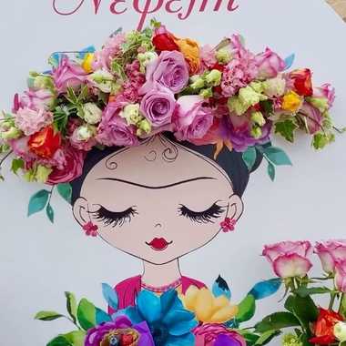 Frida Kahlo girl baptism ❤️ 

Event planning faidraconcept 🌺 

#handmade #creations #baptismevent #girltheme #fridakahloinspired #colorfulflowers #favours #faidraconcept #eventplanning