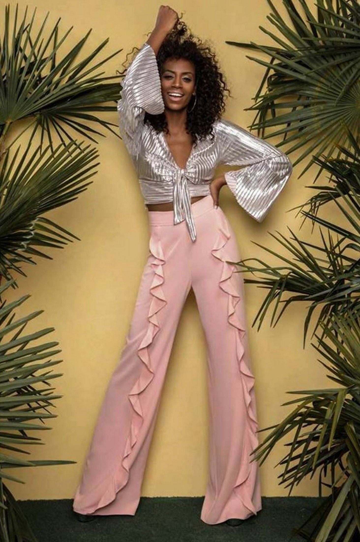 Ruffle trousers ' - ' ΠΑΝΤΕΛΟΝΙΑ