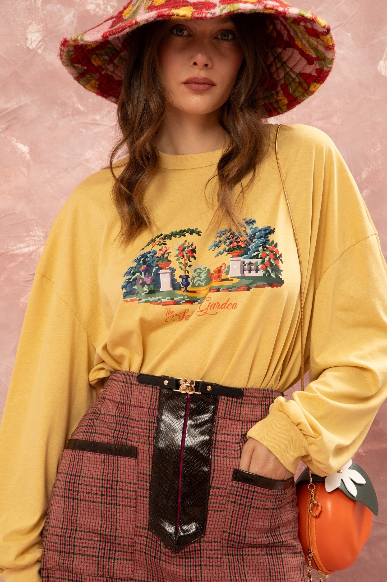 LONG SLEEVE T-SHIRT - YELLOW ' - ' ΤΟΠ