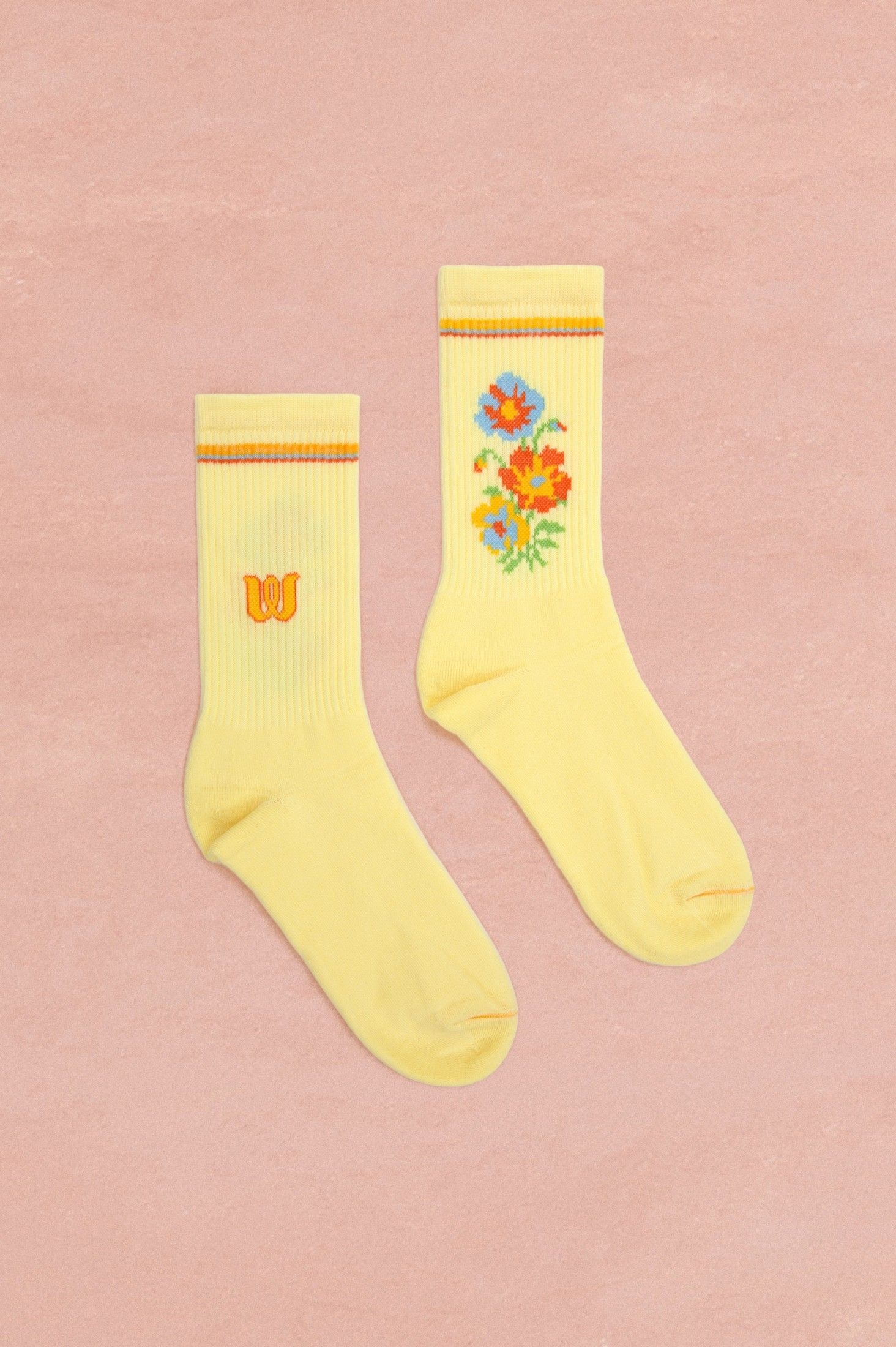 UNISEX SOCKS - YELLOW FLOWERS ' - ' ΚΑΛΤΣΕΣ