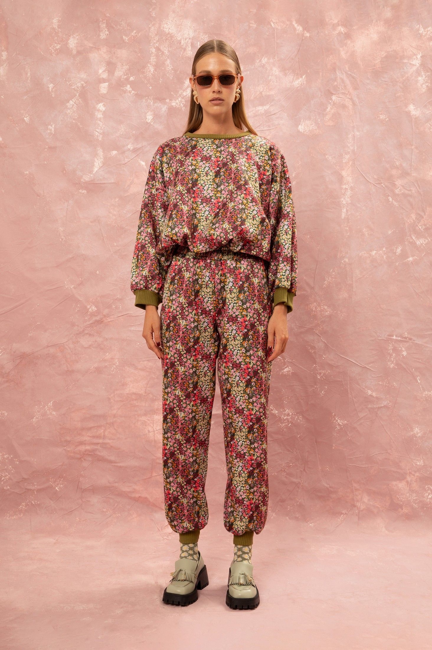 FUTTER TRACK PANTS - LIBERTY FLORAL ' - ' ΠΑΝΤΕΛΟΝΙΑ